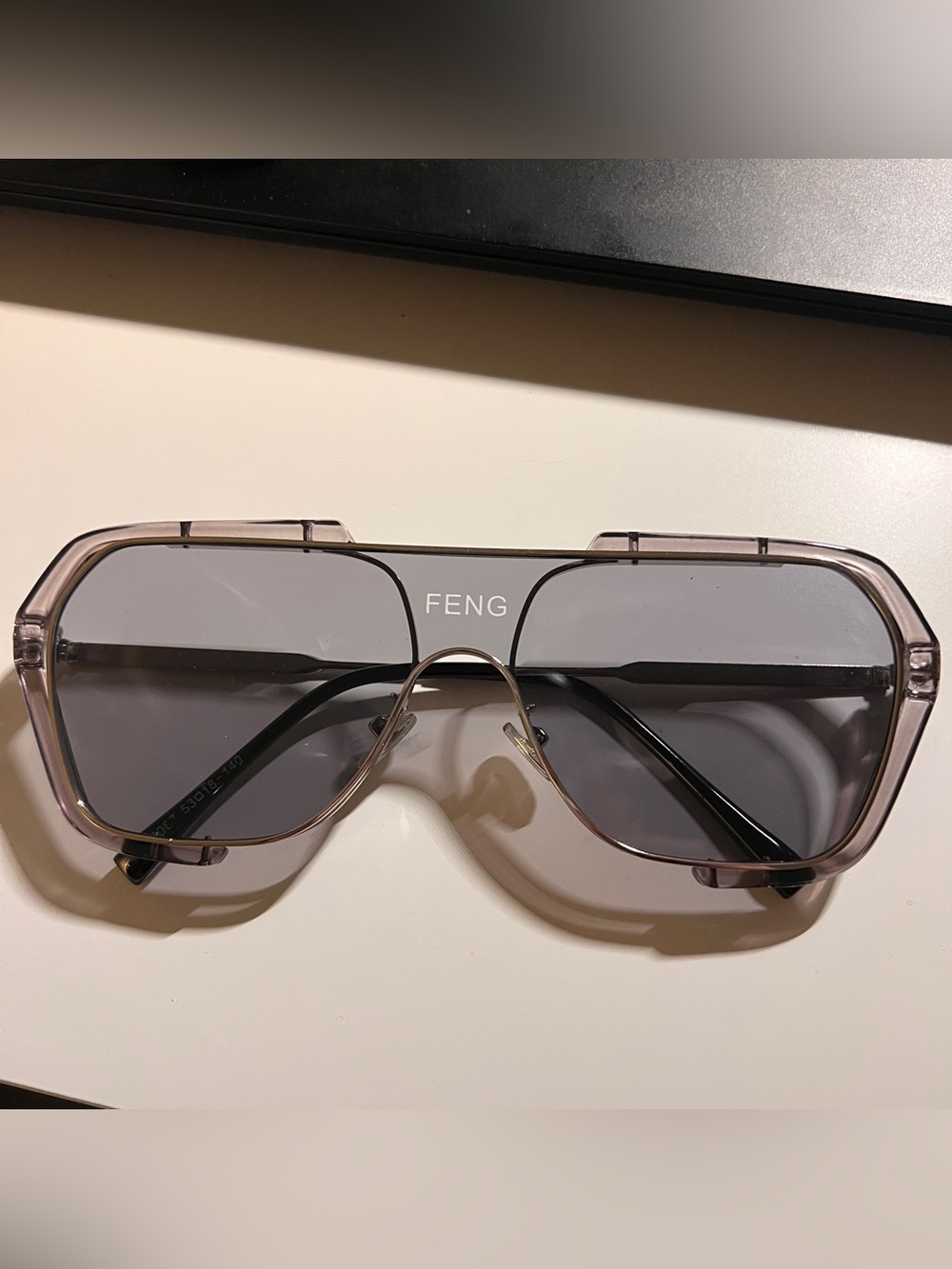 Gray Shield Sunglasses